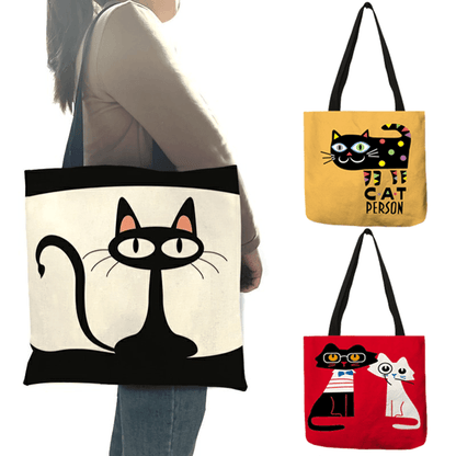  Lovely Cat Tote Bag sold by Fleurlovin, Free Shipping Worldwide