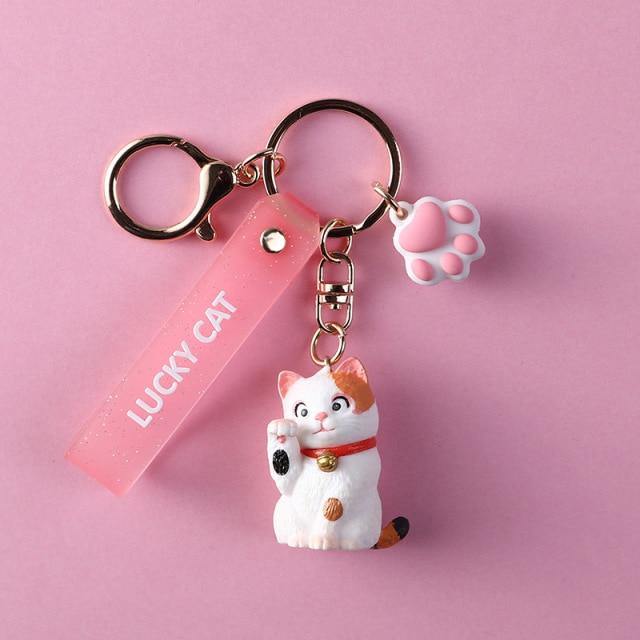  Lucky Cat Keychain sold by Fleurlovin, Free Shipping Worldwide