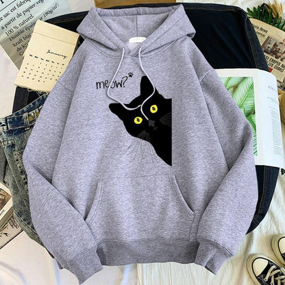  Meow Cat Hoodie sold by Fleurlovin, Free Shipping Worldwide