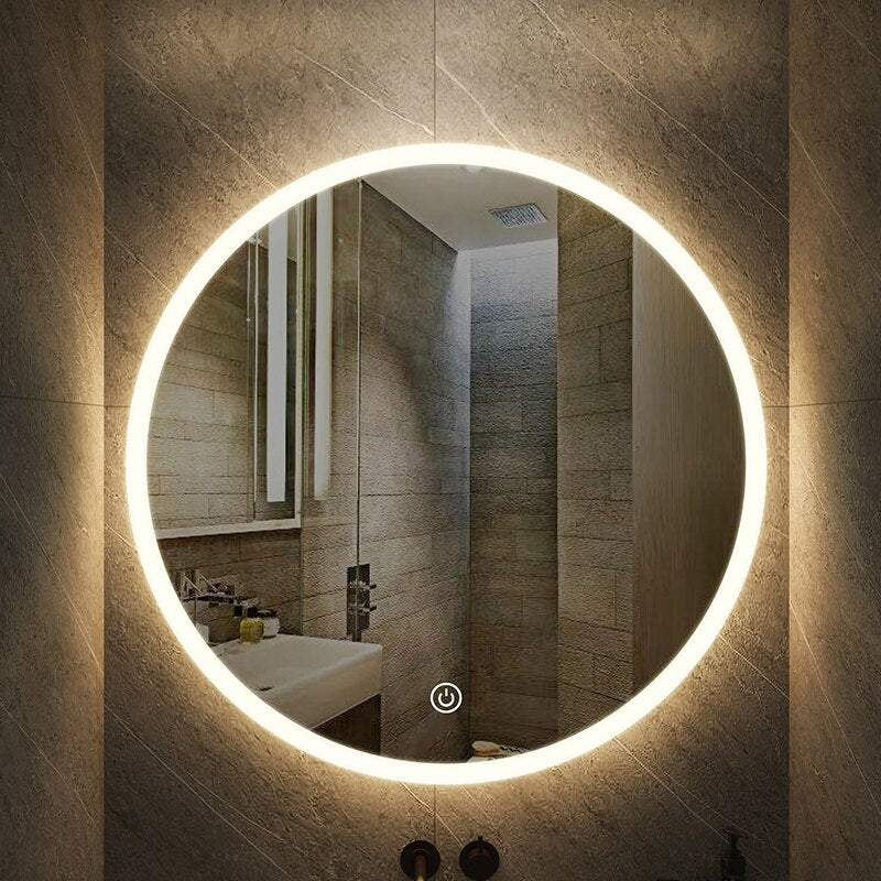 Mirror Round Smart Makeup Bathroom Mirror sold by Fleurlovin, Free Shipping Worldwide