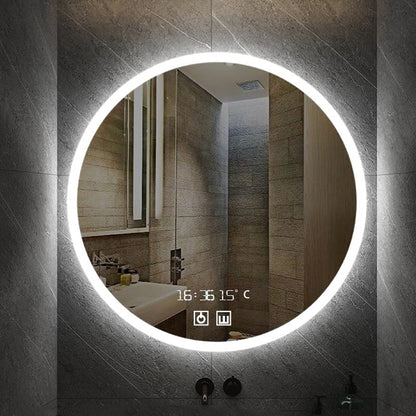 Mirror Round Smart Makeup Bathroom Mirror sold by Fleurlovin, Free Shipping Worldwide