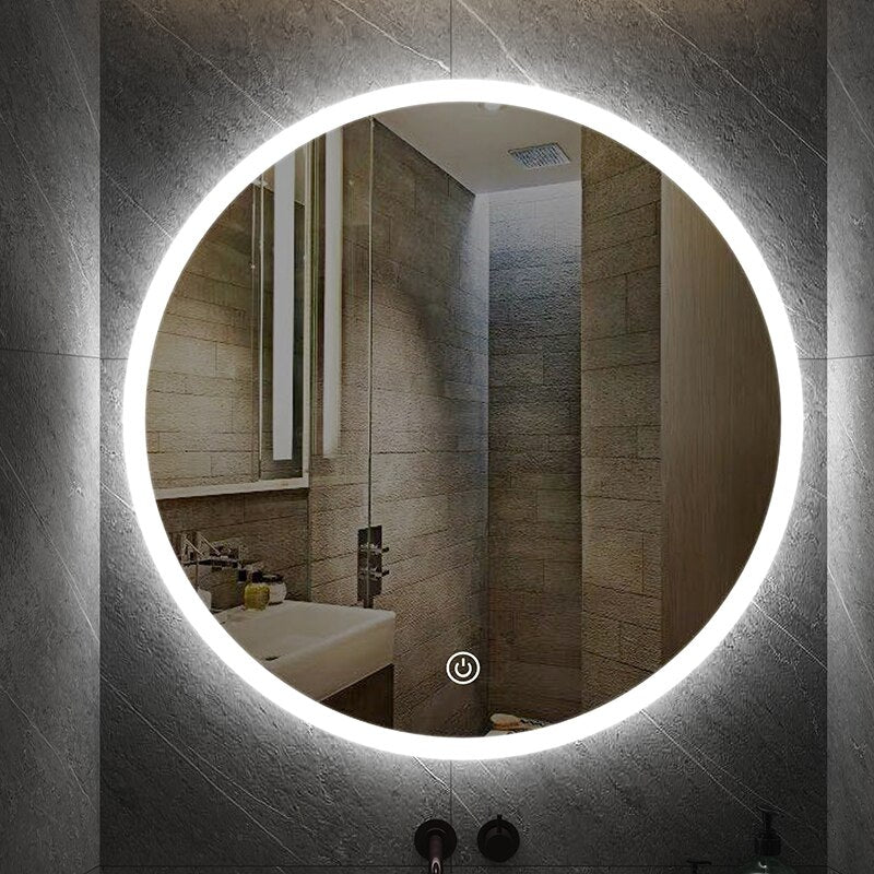 Mirror Round Smart Makeup Bathroom Mirror sold by Fleurlovin, Free Shipping Worldwide