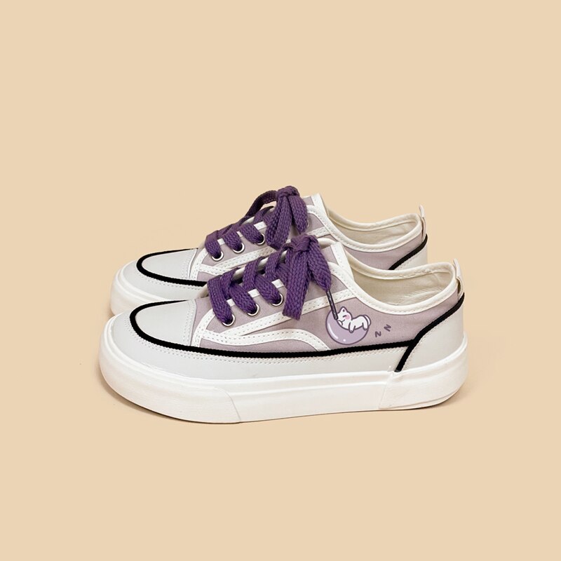  Moon Kitty Cat Sneakers sold by Fleurlovin, Free Shipping Worldwide