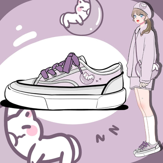  Moon Kitty Cat Sneakers sold by Fleurlovin, Free Shipping Worldwide