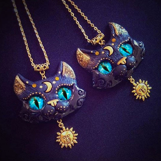  Moon & Sun Cat Necklace sold by Fleurlovin, Free Shipping Worldwide