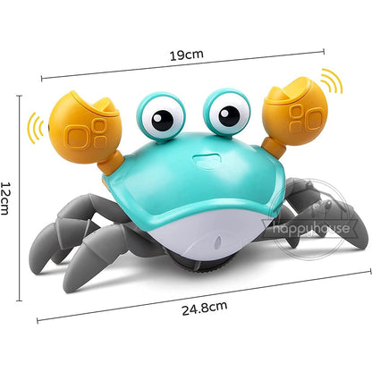  Musical Crawling Crab Toy for Kids - Interactive, LED Light Up, Obstacle Avoidance sold by Fleurlovin, Free Shipping Worldwide