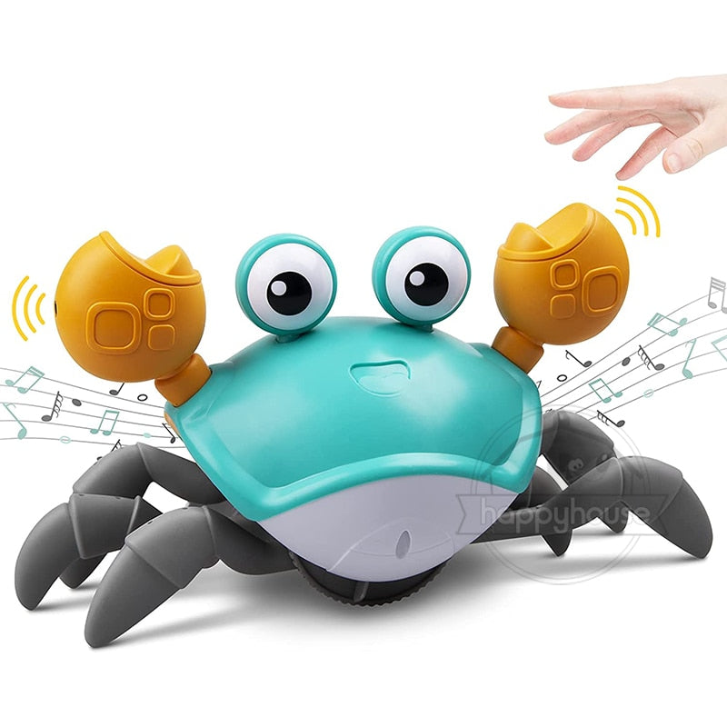  Musical Crawling Crab Toy for Kids - Interactive, LED Light Up, Obstacle Avoidance sold by Fleurlovin, Free Shipping Worldwide