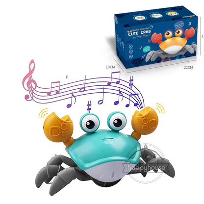  Musical Crawling Crab Toy for Kids - Interactive, LED Light Up, Obstacle Avoidance sold by Fleurlovin, Free Shipping Worldwide