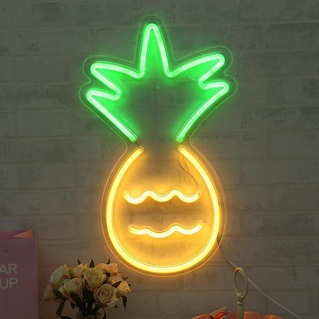 Neon Signs Pineapple Neon Wall Art sold by Fleurlovin, Free Shipping Worldwide