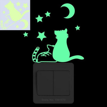  Night Cat Wall Sticker sold by Fleurlovin, Free Shipping Worldwide