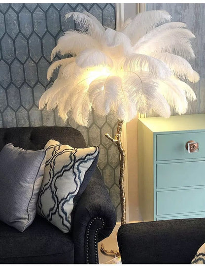  Ostrich Feather Floor Lamp sold by Fleurlovin, Free Shipping Worldwide