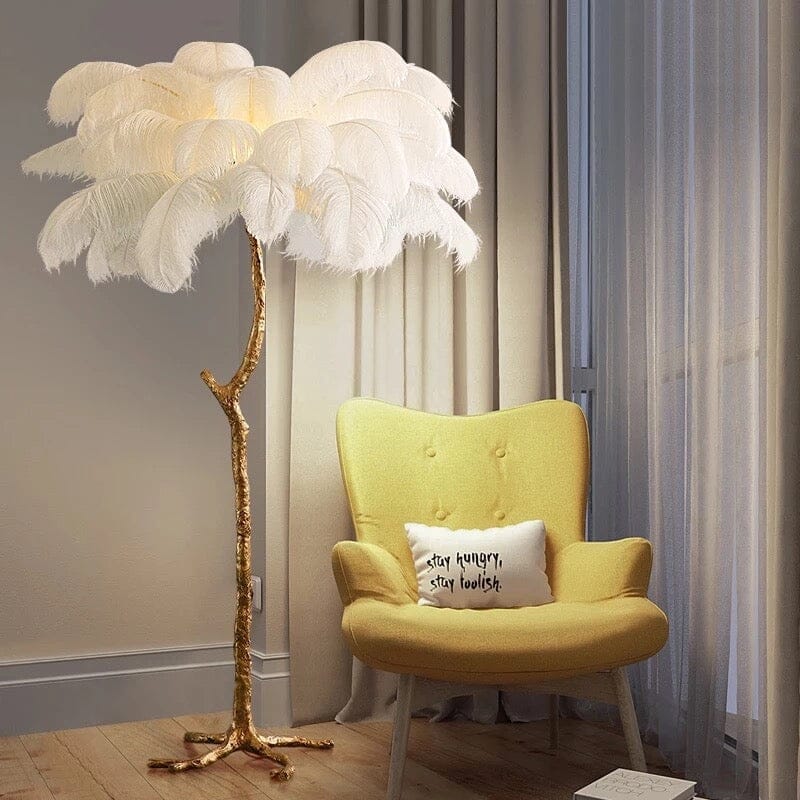  Ostrich Feather Floor Lamp sold by Fleurlovin, Free Shipping Worldwide