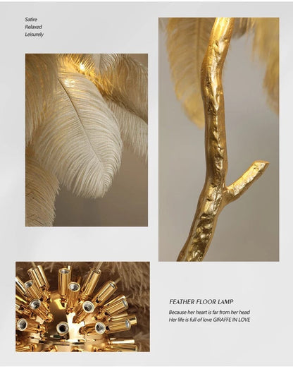  Ostrich Feather Floor Lamp sold by Fleurlovin, Free Shipping Worldwide