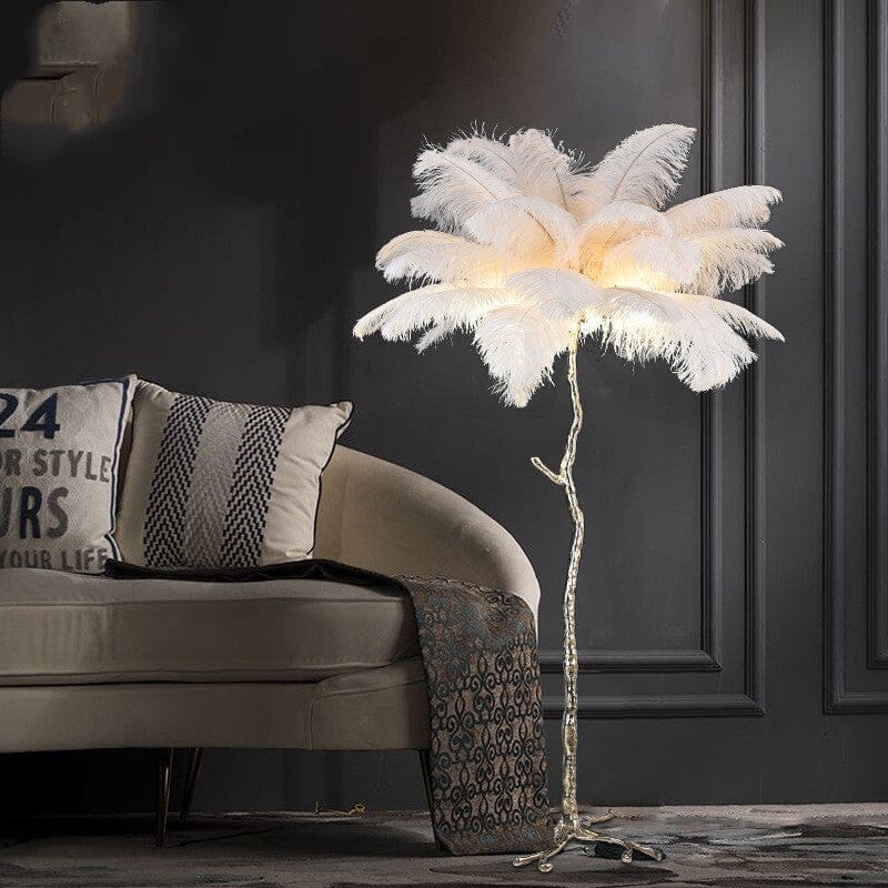  Ostrich Feather Floor Lamp sold by Fleurlovin, Free Shipping Worldwide