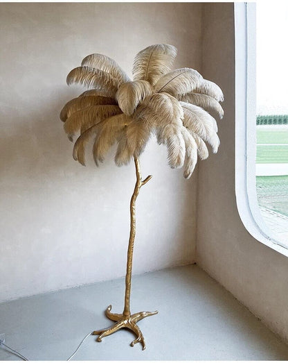  Ostrich Feather Floor Lamp sold by Fleurlovin, Free Shipping Worldwide