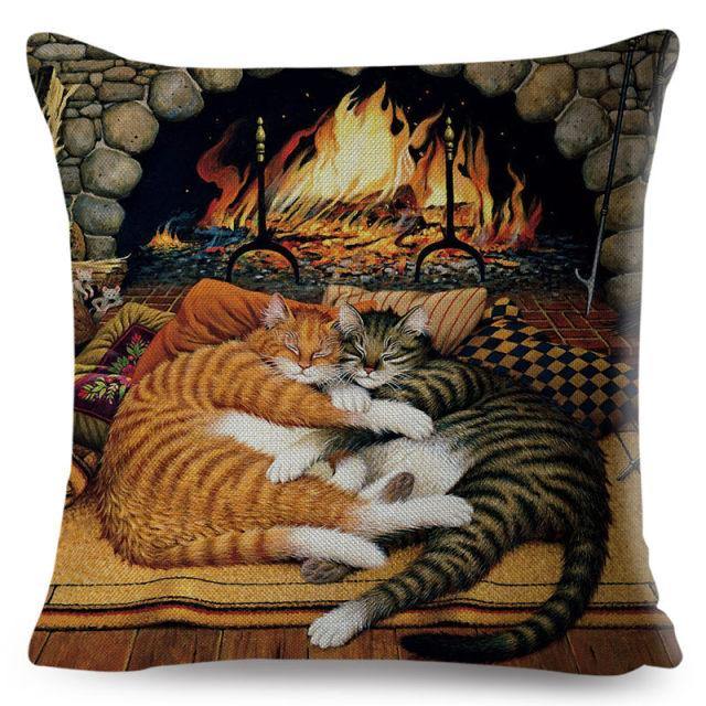  Paint Cat Pillow Case sold by Fleurlovin, Free Shipping Worldwide