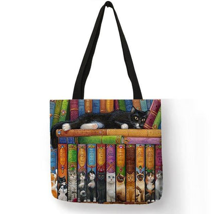  Paint Cat Tote Bag sold by Fleurlovin, Free Shipping Worldwide