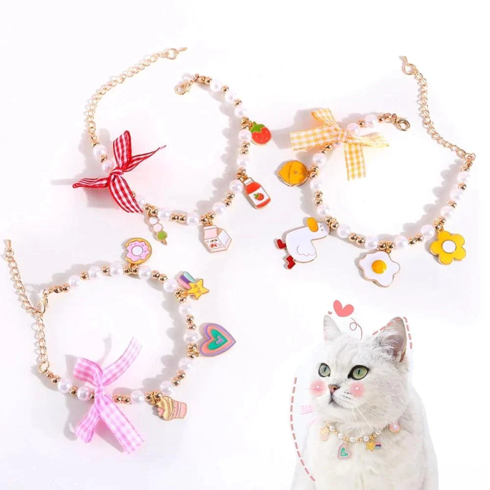  Pearl Cat Collar sold by Fleurlovin, Free Shipping Worldwide