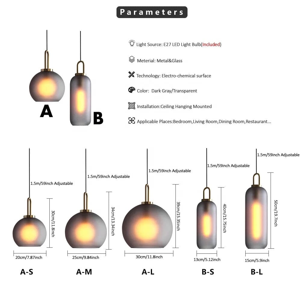 Pendant Lights Modern Smoky Stafford Lights sold by Fleurlovin, Free Shipping Worldwide