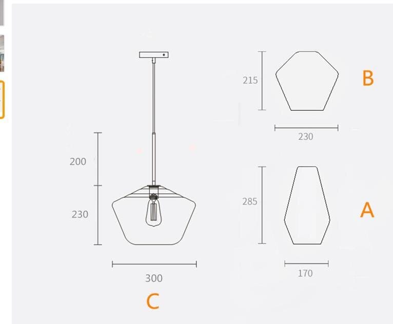 Pendant Lights Monica Designer Glass Pendant sold by Fleurlovin, Free Shipping Worldwide