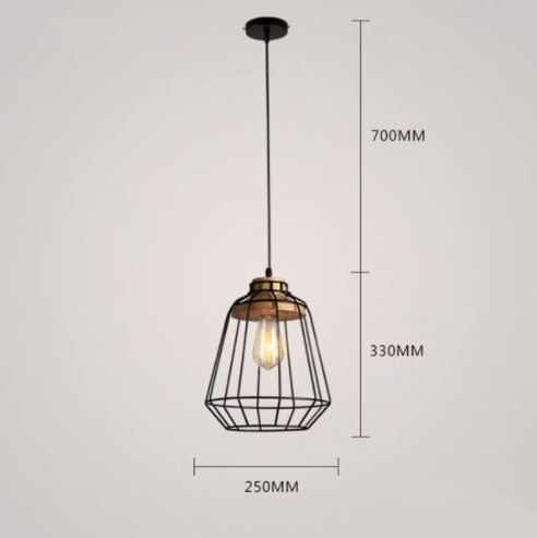 Pendant Lights Vintage Iron Cage Pendant Light Bar Cafe Study Dining Room sold by Fleurlovin, Free Shipping Worldwide