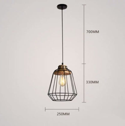 Pendant Lights Vintage Iron Cage Pendant Light Bar Cafe Study Dining Room sold by Fleurlovin, Free Shipping Worldwide