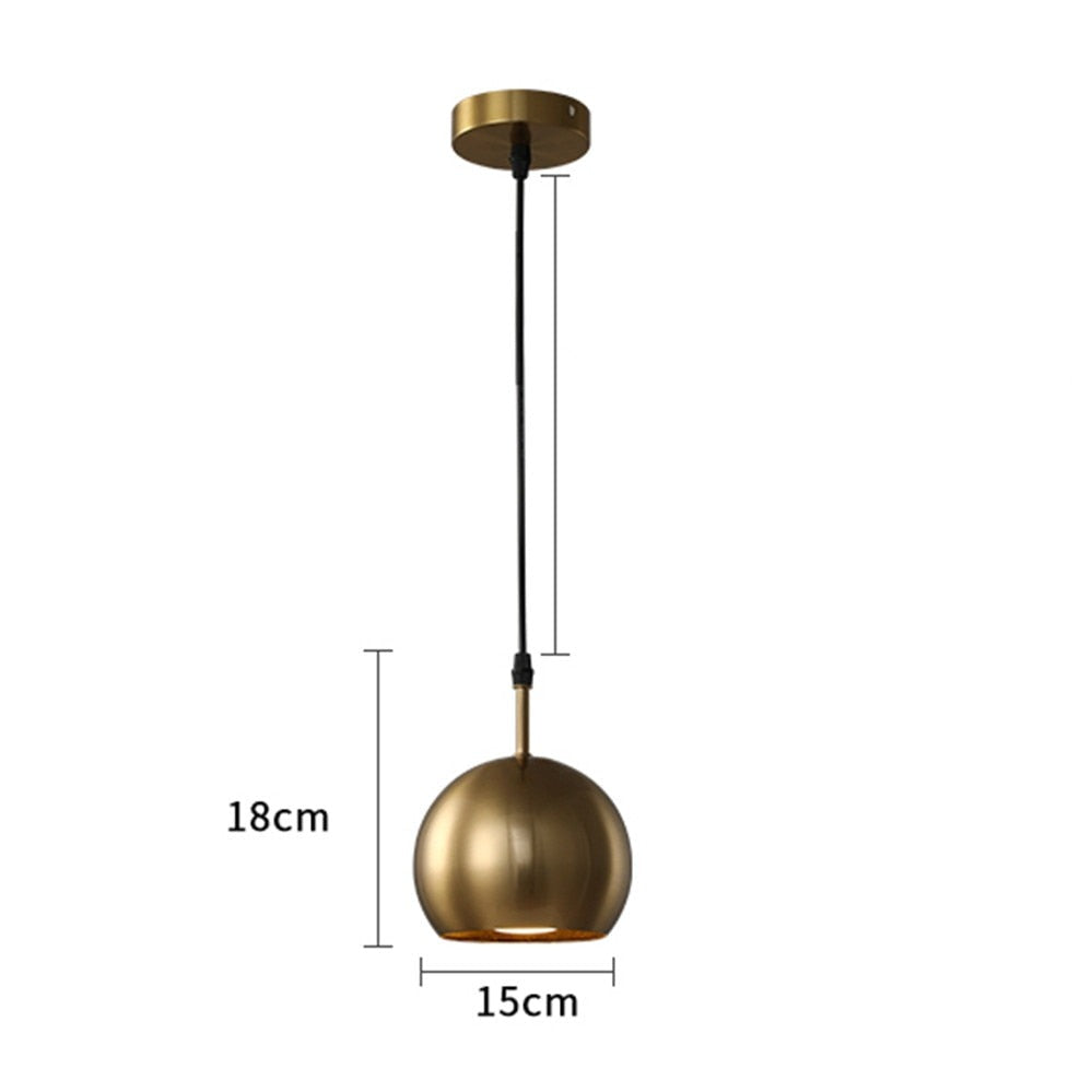 Pendant lights American Brass Metal LED Pendant Lights sold by Fleurlovin, Free Shipping Worldwide