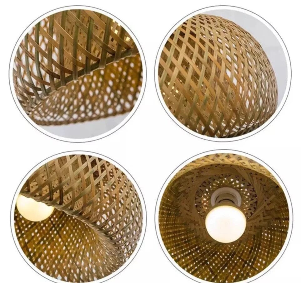 Pendant lights Bamboo basket lampshade sold by Fleurlovin, Free Shipping Worldwide