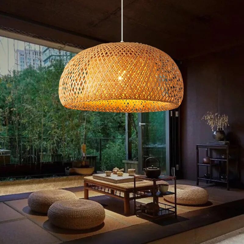 Pendant lights Bamboo basket lampshade sold by Fleurlovin, Free Shipping Worldwide