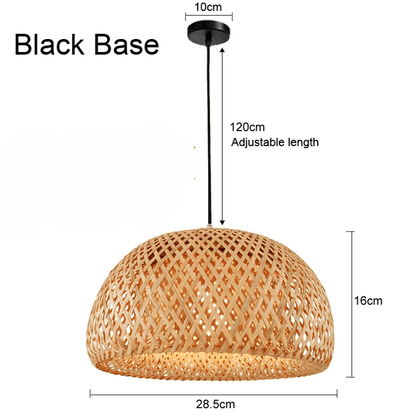 Pendant lights Bamboo basket lampshade sold by Fleurlovin, Free Shipping Worldwide