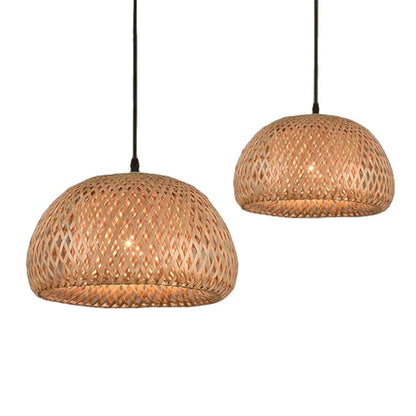 Pendant lights Bamboo basket lampshade sold by Fleurlovin, Free Shipping Worldwide