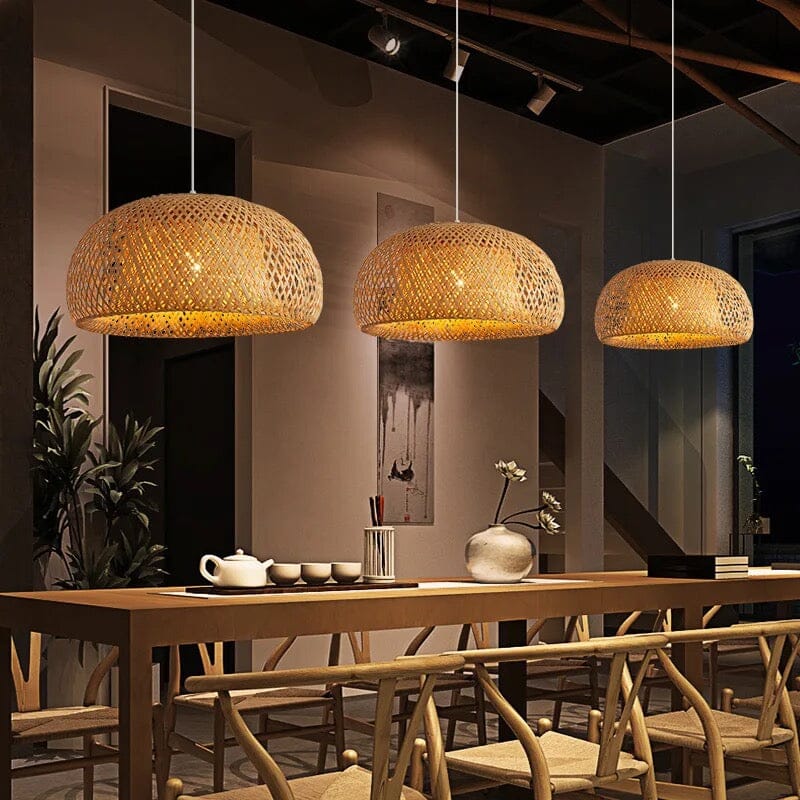 Pendant lights Bamboo basket lampshade sold by Fleurlovin, Free Shipping Worldwide