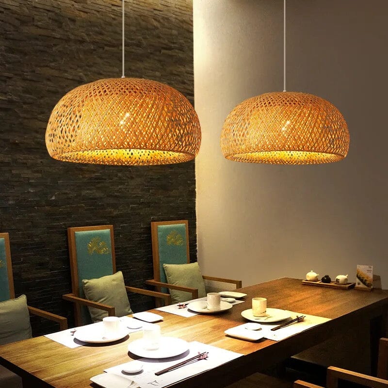 Pendant lights Bamboo basket lampshade sold by Fleurlovin, Free Shipping Worldwide