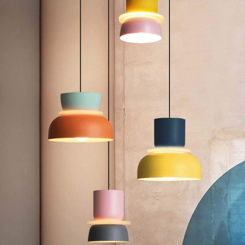 Pendant lights Customisable Rainbow Art Deco Lamps sold by Fleurlovin, Free Shipping Worldwide