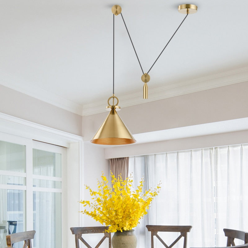 Pendant lights Gold Ceiling Hanging Lamp sold by Fleurlovin, Free Shipping Worldwide