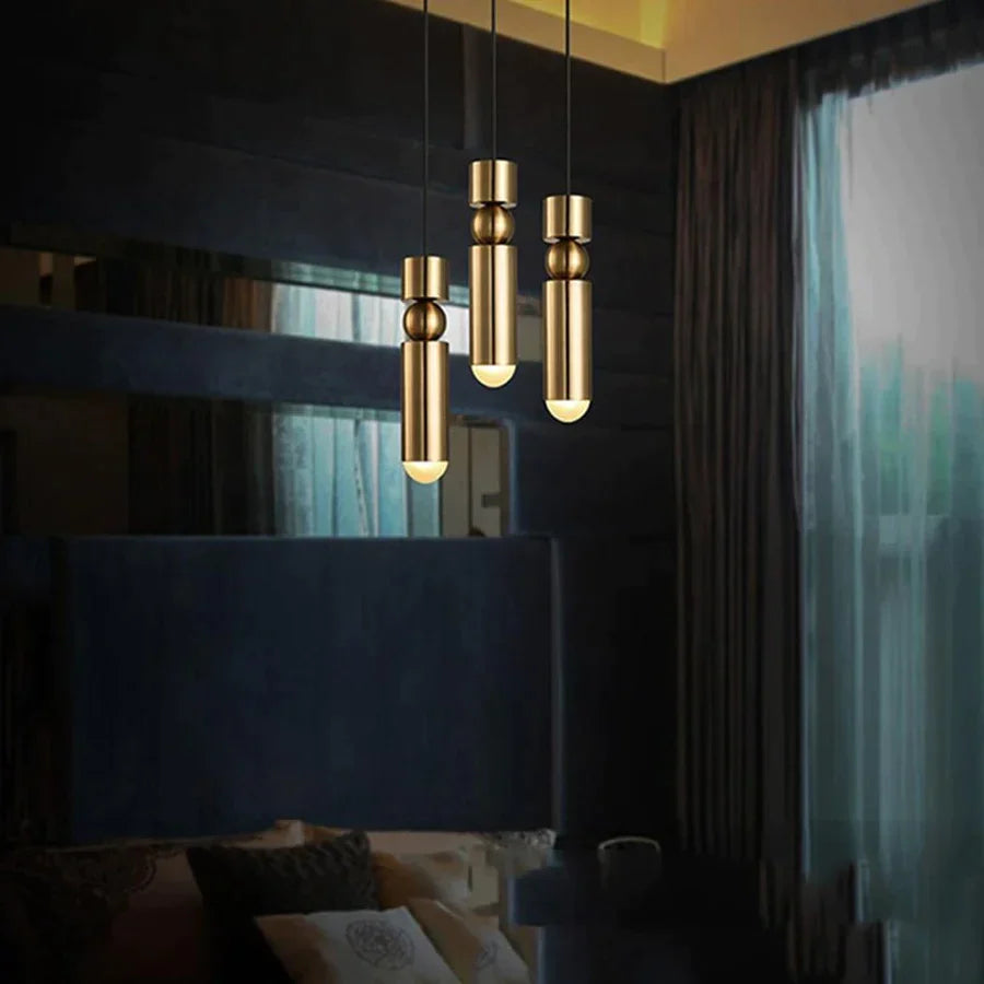 Pendant lights Golden Bullet Lights sold by Fleurlovin, Free Shipping Worldwide