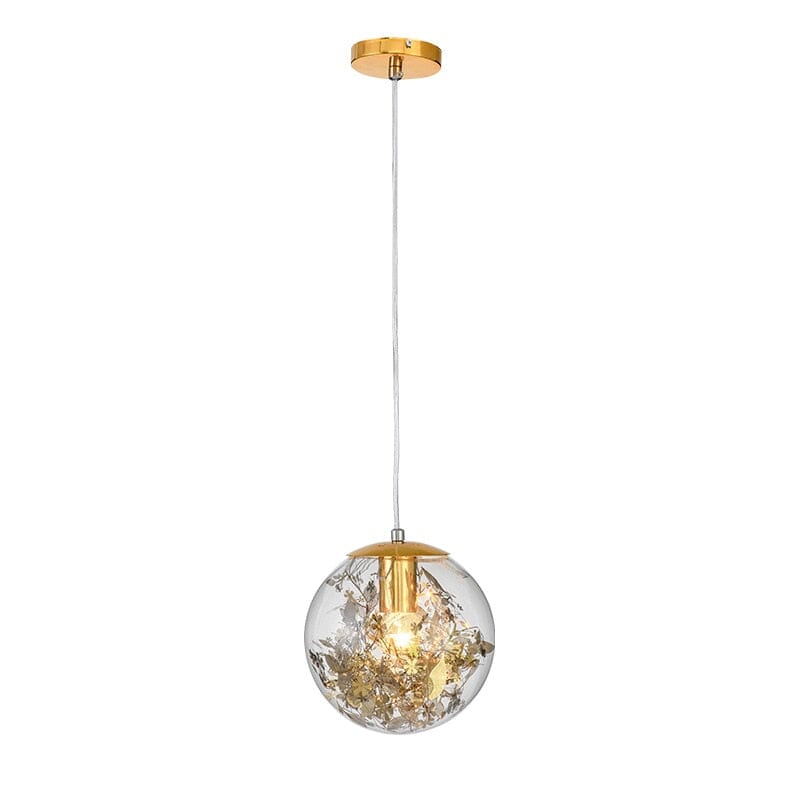 Pendant lights Golden Flower Clear Glass Pendant Lamp sold by Fleurlovin, Free Shipping Worldwide