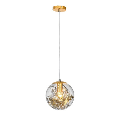 Pendant lights Golden Flower Clear Glass Pendant Lamp sold by Fleurlovin, Free Shipping Worldwide