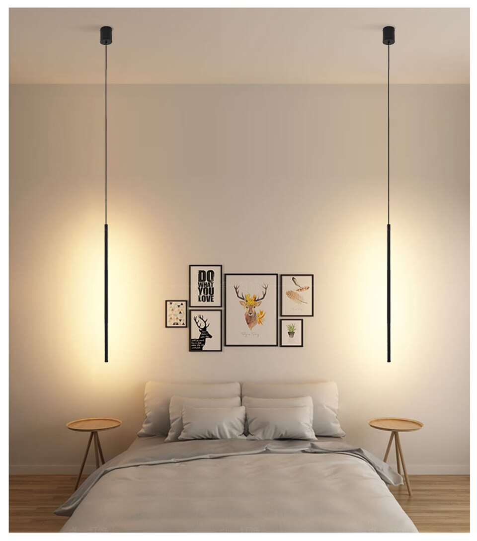 Pendant lights Linear Luxury LED Pole Lamps sold by Fleurlovin, Free Shipping Worldwide