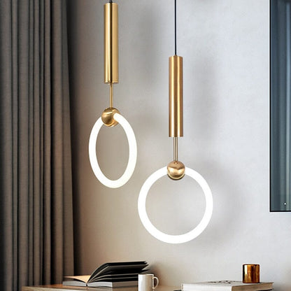 Pendant lights Nordic Hoop LED Pendant Lamp sold by Fleurlovin, Free Shipping Worldwide