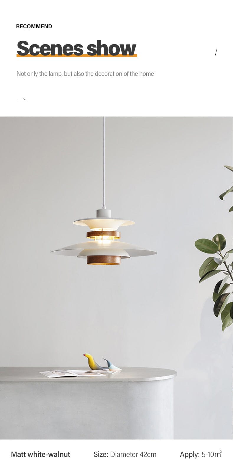 Pendant lights Nordic Two Tone Retro Pendant Lamp sold by Fleurlovin, Free Shipping Worldwide