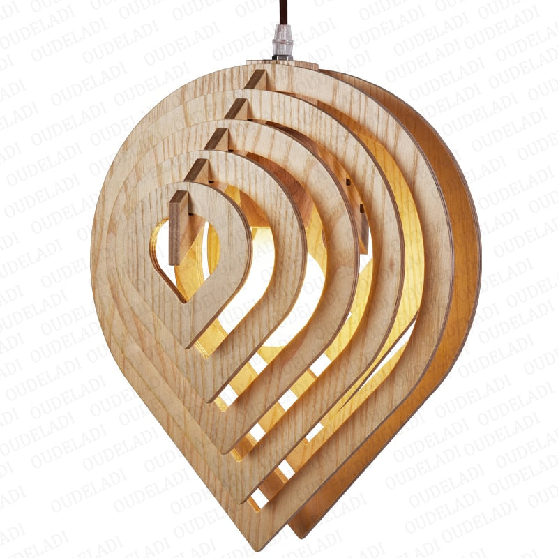 Pendant lights Wood Water Drop Pendant sold by Fleurlovin, Free Shipping Worldwide