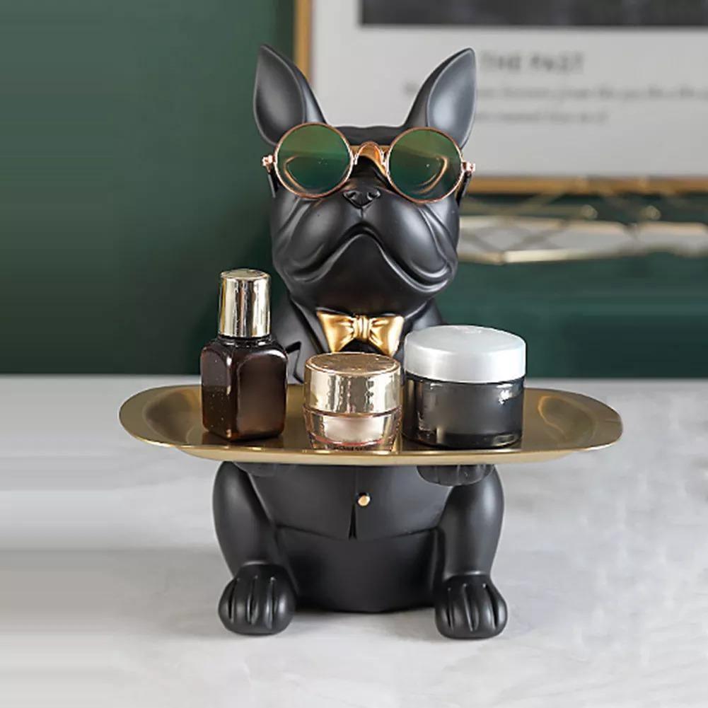 Piggy Banks & Money Jars Cool French Bulldog Piggy Bank and Platter Statue sold by Fleurlovin, Free Shipping Worldwide