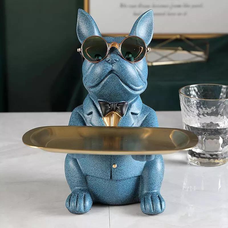 Piggy Banks & Money Jars Cool French Bulldog Piggy Bank and Platter Statue sold by Fleurlovin, Free Shipping Worldwide