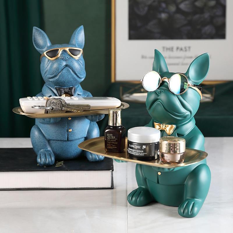 Piggy Banks & Money Jars Cool French Bulldog Piggy Bank and Platter Statue sold by Fleurlovin, Free Shipping Worldwide