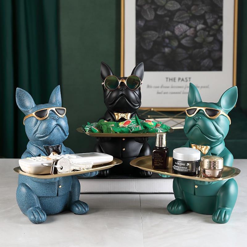 Piggy Banks & Money Jars Cool French Bulldog Piggy Bank and Platter Statue sold by Fleurlovin, Free Shipping Worldwide