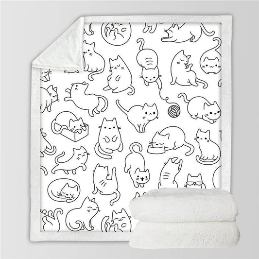  Playful Cat Blanket sold by Fleurlovin, Free Shipping Worldwide