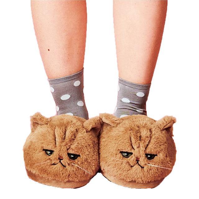  Plush Cat Slippers sold by Fleurlovin, Free Shipping Worldwide