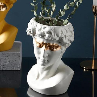 Pots & Planters Ceramic David Bust Planter Vase Statue sold by Fleurlovin, Free Shipping Worldwide