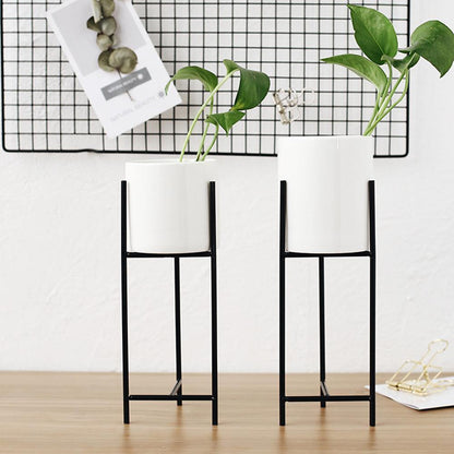 Pots & Planters Ceramic Planter with Iron Stand sold by Fleurlovin, Free Shipping Worldwide